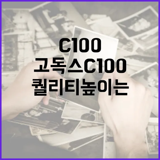 고독스 C100을 활용해 촬영 퀄리티 높이는 방법 - 요약