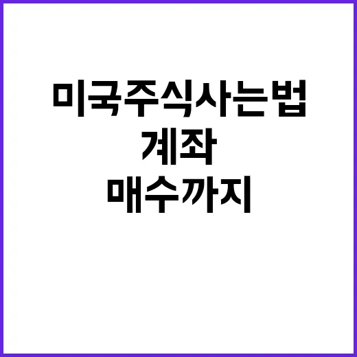 미국주식사는법, 처음 계좌 만들 때부터 매수까지 이렇게 하면 됩니다 - 요약