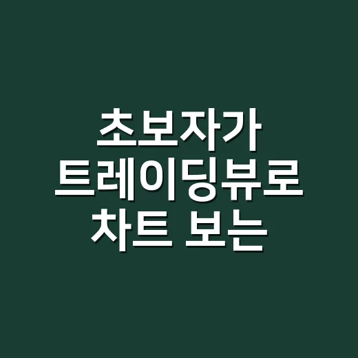 초보자가 트레이딩뷰로 차트 보는 방법, 처음 설정은 이렇게 시작하세요 - 요약