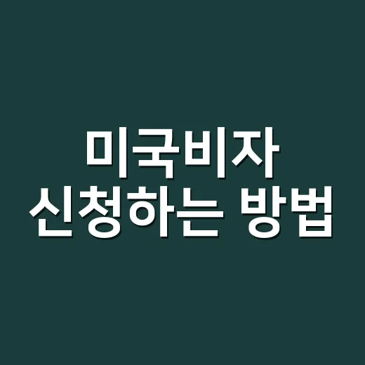 미국비자 신청하는 방법, ESTA부터 B1/B2까지 헷갈리지 않게 준비하기 - 요약