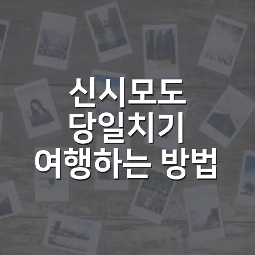 신시모도 당일치기 여행하는 방법, 초보자도 편하게 도는 코스 - 요약