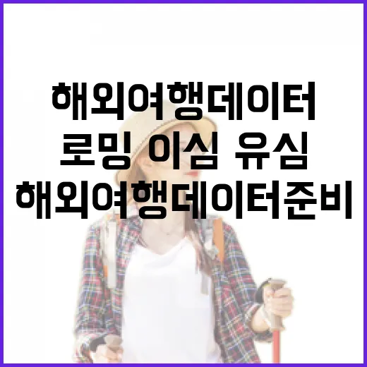 해외여행데이터 준비하는 방법, 로밍·이심·유심 고르는 기준 - 요약