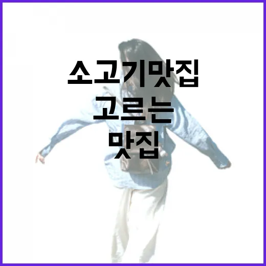초보자를 위한 소고기맛집 고르는 방법, 메뉴판부터 분위기까지 이렇게 보면 됩니다 - 요약
