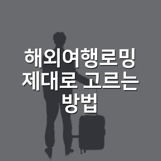 해외여행로밍 제대로 고르는 방법, 출국 전 이것만 챙기면 덜 헤맵니다 - 요약