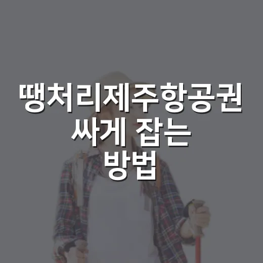 땡처리제주항공권 싸게 잡는 방법, 날짜부터 수하물까지 이렇게 보면 편해요 - 요약