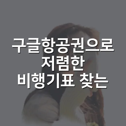 구글항공권으로 저렴한 비행기표 찾는 방법, 초보자도 바로 쓰는 검색 팁 - 요약