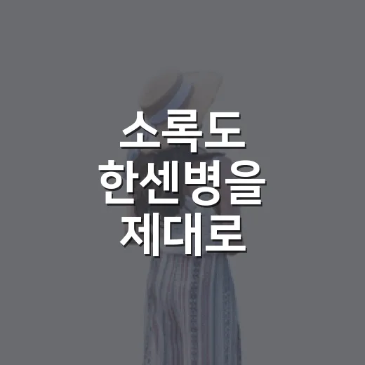 소록도 한센병을 제대로 이해하는 방법 - 요약