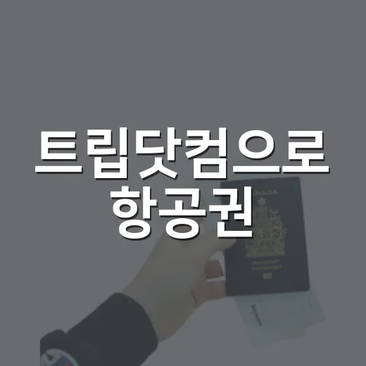트립닷컴으로 항공권·호텔 예약하는 방법, 처음 쓰는 사람도 헷갈리지 않게 - 요약
