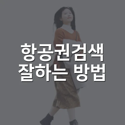 항공권검색 잘하는 방법, 같은 노선도 더 싸게 찾으려면 이렇게 - 요약