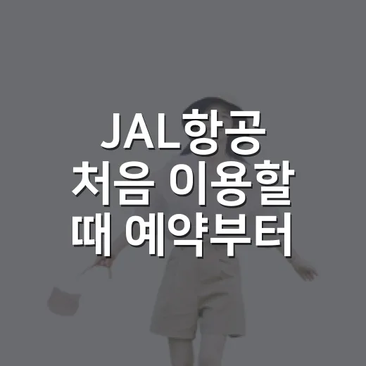 JAL항공 처음 이용할 때 예약부터 수하물까지 챙기는 방법 - 요약