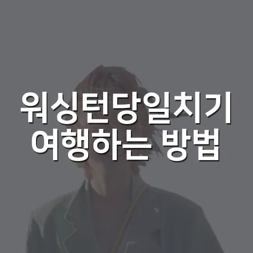 워싱턴당일치기 여행하는 방법, 뉴욕에서 하루 코스로 다녀오려면 이렇게 - 요약
