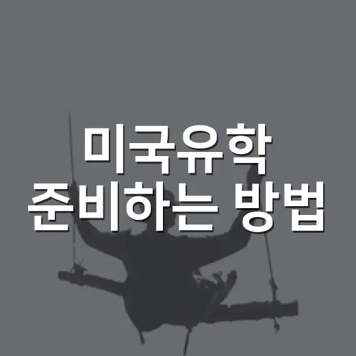 미국유학 준비하는 방법: 학교 선택부터 비자까지 초보자를 위한 현실 가이드 - 요약