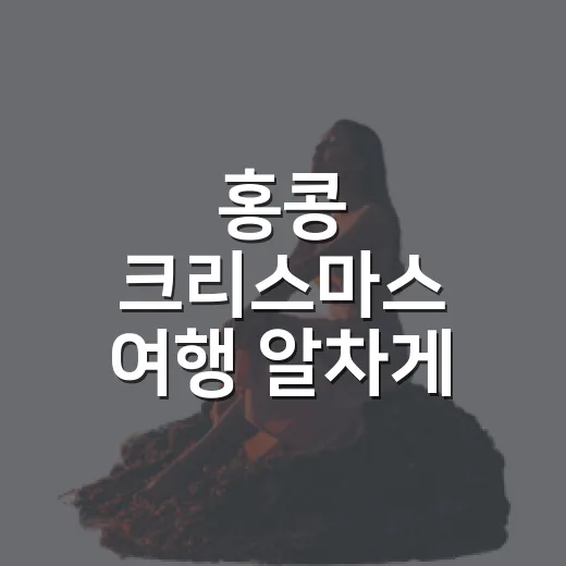 홍콩 크리스마스 여행 알차게 준비하는 방법 - 요약