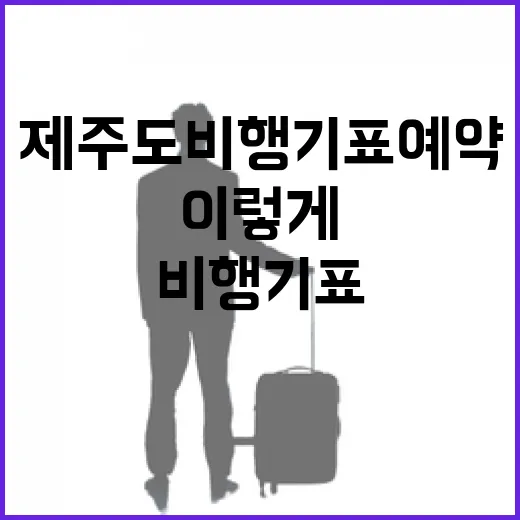 제주도비행기표예약 초보라면 출발지별로 이렇게 잡으면 편합니다 - 요약