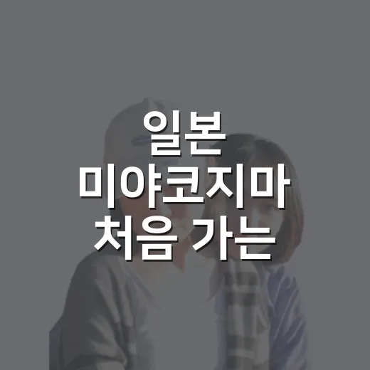 일본 미야코지마 처음 가는 방법, 공항부터 해변 코스까지 이렇게 움직이면 편합니다 - 요약