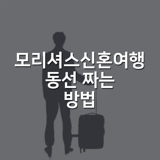 모리셔스신혼여행 동선 짜는 방법, 공항부터 숙소 위치까지 헷갈리지 않게 - 요약