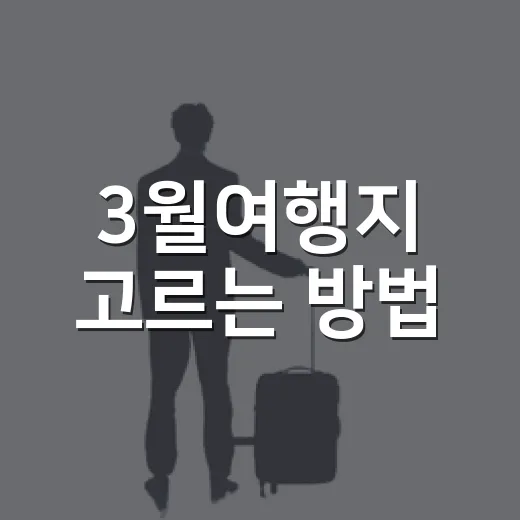 3월여행지 고르는 방법, 꽃 피는 순서대로 움직이면 덜 헤맵니다 - 요약