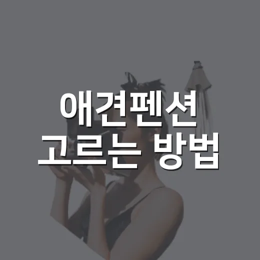 애견펜션 고르는 방법, 길치도 덜 헤매는 위치 확인 순서 - 요약