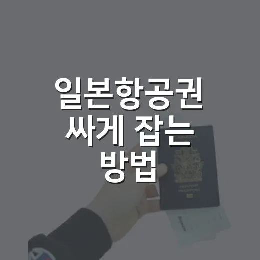 일본항공권 싸게 잡는 방법, 공항 동선까지 덜 헤매려면 이렇게 - 요약