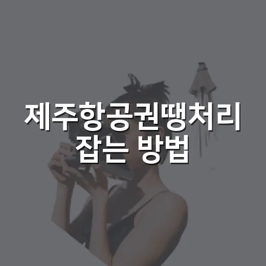 제주항공권땡처리 잡는 방법, 출발지별로 덜 헤매고 예매하려면 이렇게 - 요약