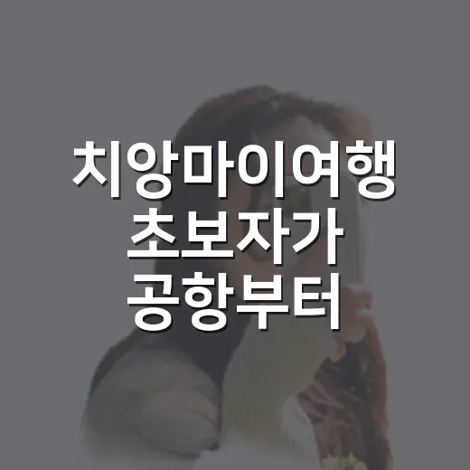 치앙마이여행 초보자가 공항부터 올드시티까지 덜 헤매는 방법 - 요약