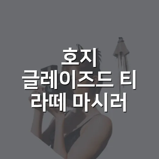 호지 글레이즈드 티 라떼 마시러 가려면 이렇게 움직이면 편합니다 - 요약