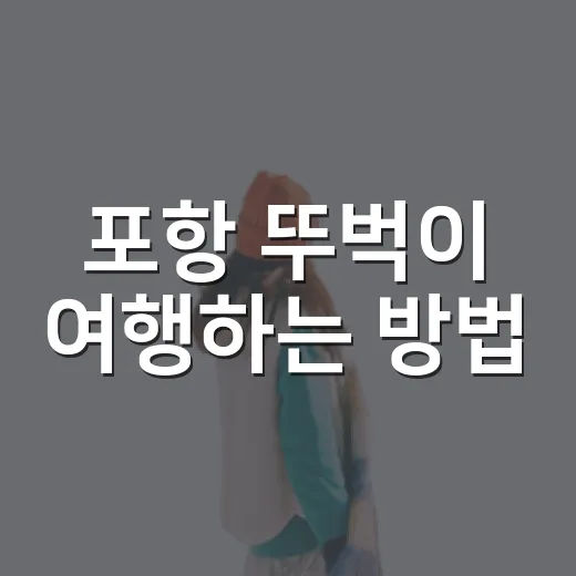 포항 뚜벅이 여행하는 방법, 포항역에서 영일대·죽도시장·호미곶까지 이렇게 가면 덜 헤맵니다 - 요약