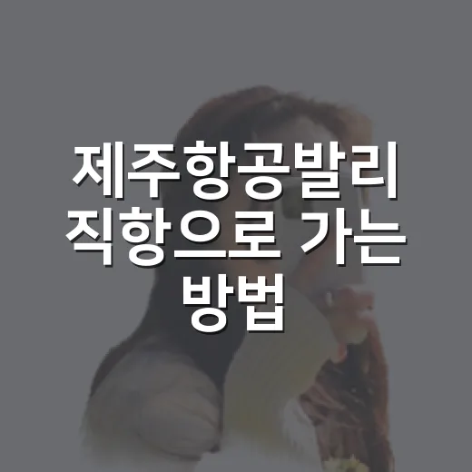 제주항공발리 직항으로 가는 방법, 인천공항부터 호텔 이동까지 - 요약