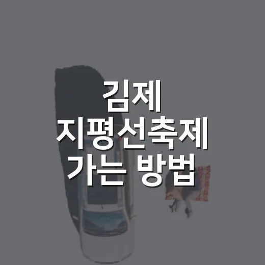 김제 지평선축제 가는 방법, 주차와 셔틀까지 처음이면 이렇게 움직이면 됩니다 - 요약
