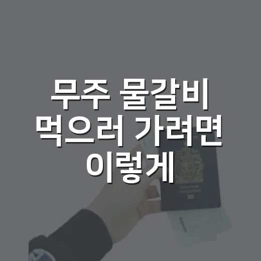 무주 물갈비 먹으러 가려면 이렇게, 라제통문 동선 잡는 방법 - 요약