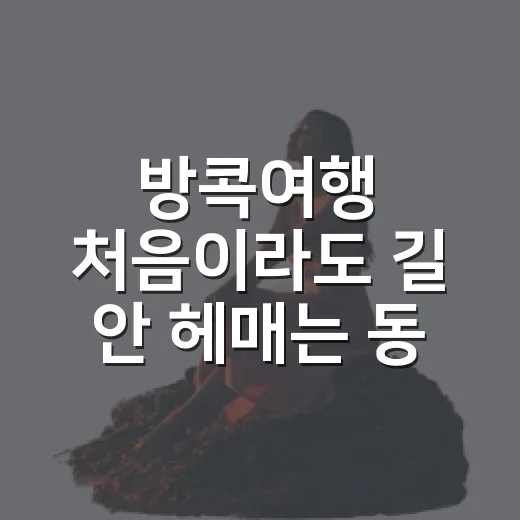 방콕여행 처음이라도 길 안 헤매는 동선 짜는 방법 - 요약