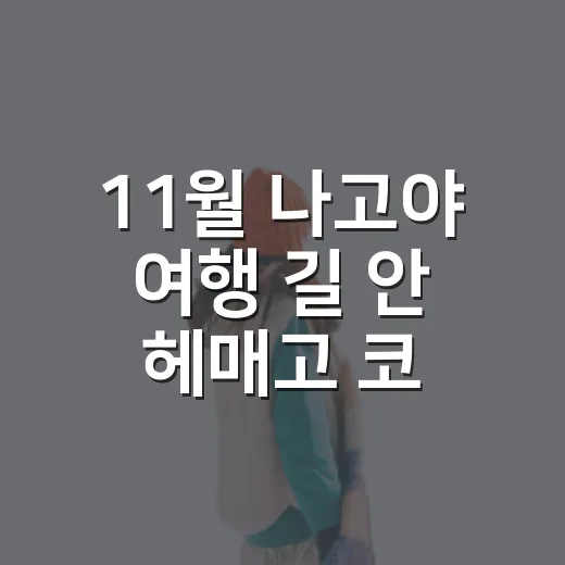 11월 나고야 여행 길 안 헤매고 코스 짜는 방법 - 요약