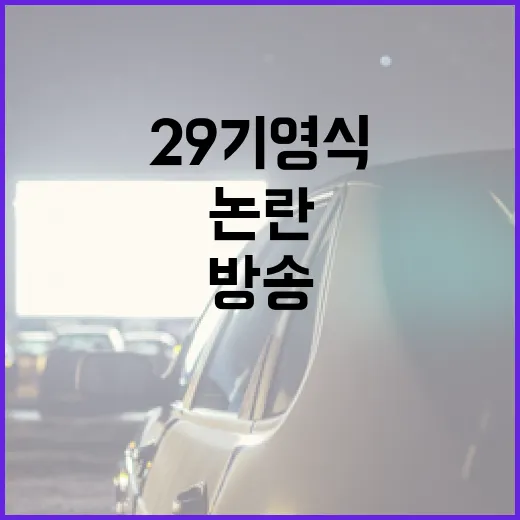 29기 영식의 방송 논란을 이해하고 대처하는 방법 - 요약