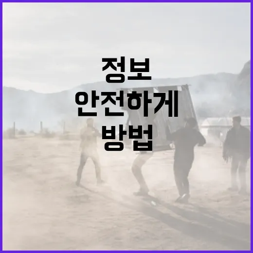 비밀일 수밖에 없는 정보를 안전하게 관리하는 방법