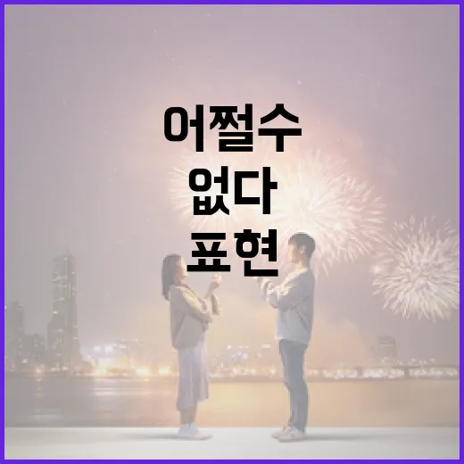 어쩔 수가 없다: …