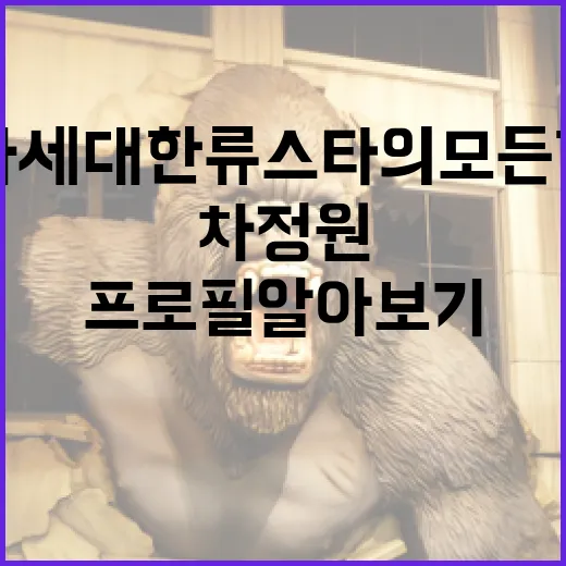 차정원 프로필 알아보기: 차세대 한류 스타의 모든 것 - 요약