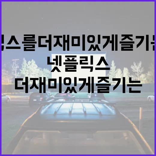 넷플릭스를 더 재미있게 즐기는 방법 - 요약