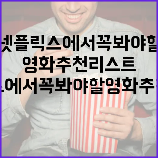 넷플릭스에서 꼭 봐야 할 영화 추천 리스트 - 요약
