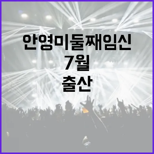 안영미 둘째 임신: 7월 출산을 준비하는 방법 - 요약