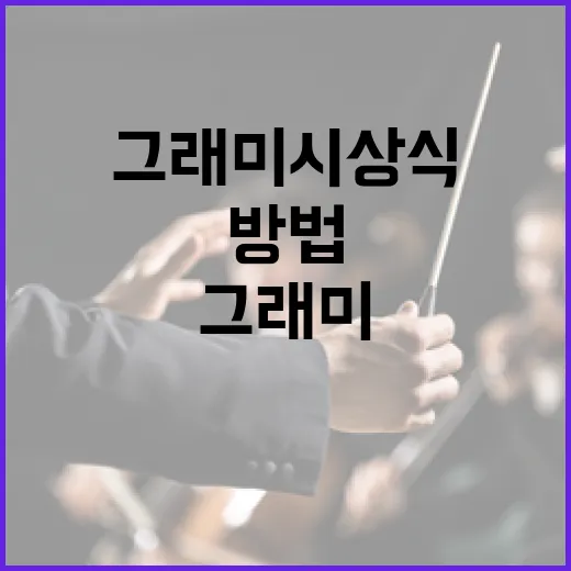 그래미 시상식을 이해하는 방법 - 요약