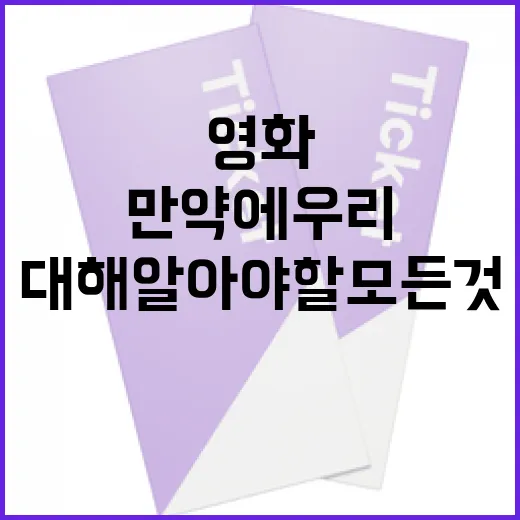 영화 '만약에 우리'에 대해 알아야 할 모든 것 - 요약