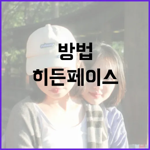 히든페이스를 알아보는 방법 - 요약