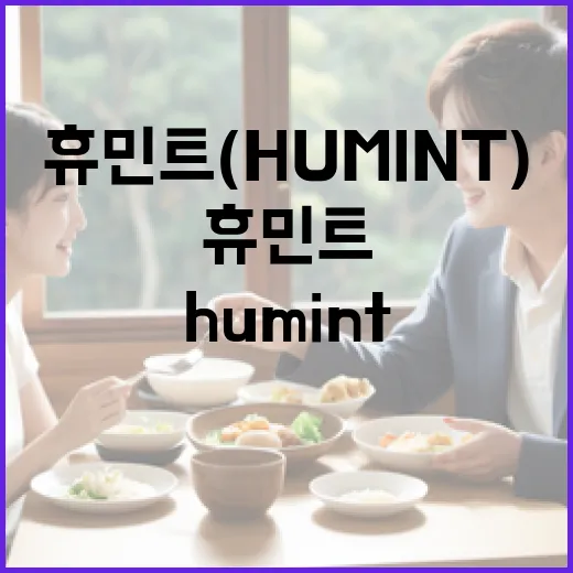 휴민트(HUMINT)를 효과적으로 이해하는 방법 - 요약
