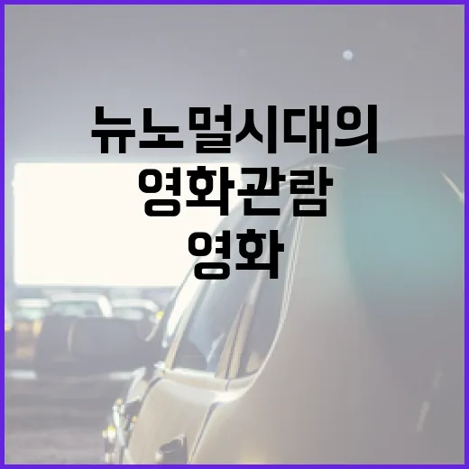 뉴 노멀 시대의 영화 관람 방법 - 요약