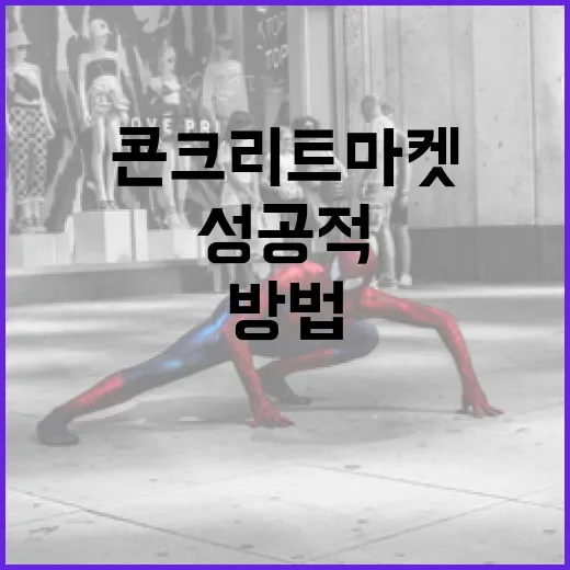 콘크리트 마켓에서 성공적으로 구매하는 방법 - 요약