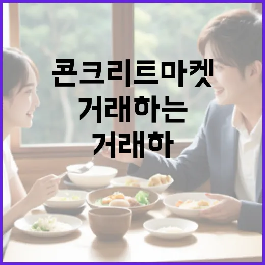 콘크리트 마켓에서 성공적으로 거래하는 방법 - 요약