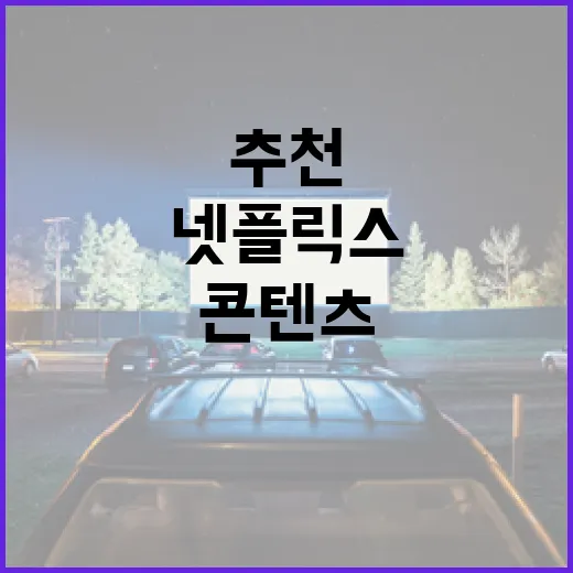 넷플릭스 추천 콘텐츠를 찾는 방법 - 요약