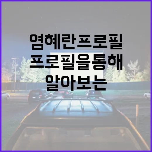 염혜란 프로필을 통해 그녀의 경력을 알아보는 방법 - 요약