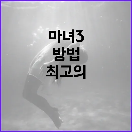 마녀3를 즐기기 위한 최고의 방법 - 요약