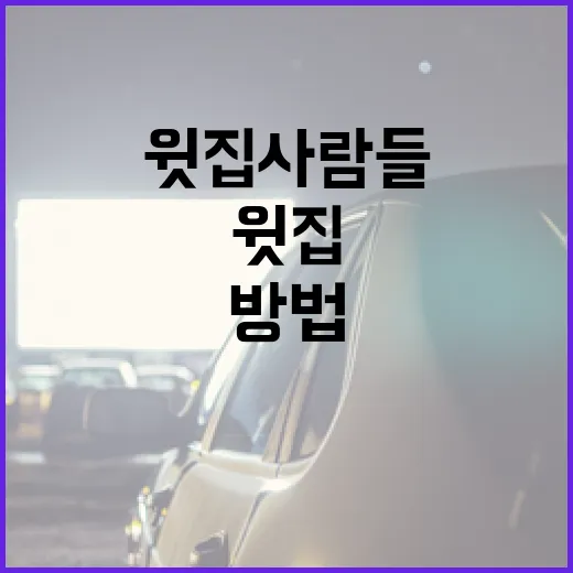 윗집사람들과 잘 지내는 방법 - 요약